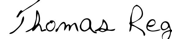 Thomas Regular Font