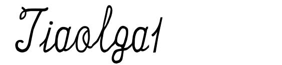Tiaolga1 font, free Tiaolga1 font, preview Tiaolga1 font