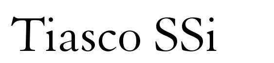 Tiasco SSi font, free Tiasco SSi font, preview Tiasco SSi font