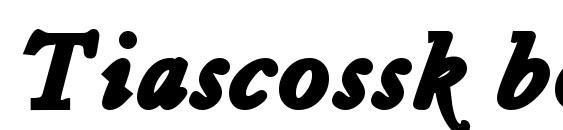 Tiascossk bold italic font, free Tiascossk bold italic font, preview Tiascossk bold italic font
