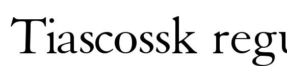 Tiascossk regular font, free Tiascossk regular font, preview Tiascossk regular font