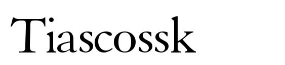Tiascossk Font