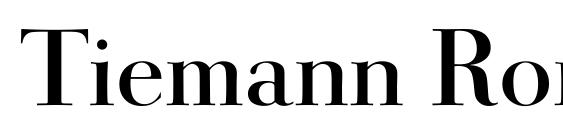 Tiemann Roman Font