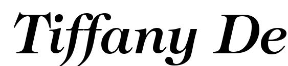 Tiffany Demi Italic BT font, free Tiffany Demi Italic BT font, preview Tiffany Demi Italic BT font