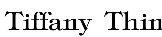 Tiffany Thin Font