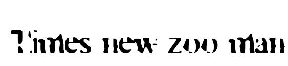 Times new zoo man Font