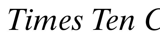 Times Ten Cyrillic Inclined Font