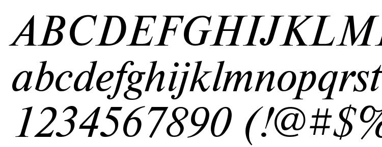 глифы шрифта TimesET Italic, символы шрифта TimesET Italic, символьная карта шрифта TimesET Italic, предварительный просмотр шрифта TimesET Italic, алфавит шрифта TimesET Italic, шрифт TimesET Italic