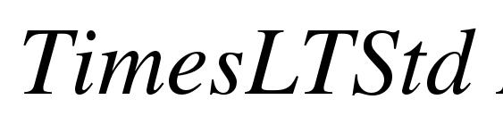 TimesLTStd Italic Font