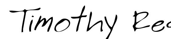 Timothy Regular Font