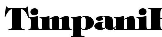 TimpaniHeavy font, free TimpaniHeavy font, preview TimpaniHeavy font