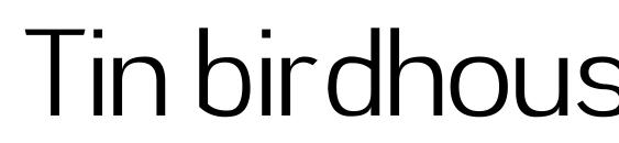 Tin birdhouse Font