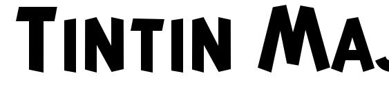 Tintin Majuscules Bold Font