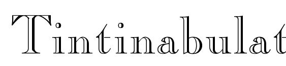 Tintinabulation hollow Font