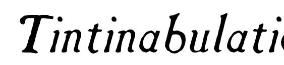 Tintinabulation old italic Font