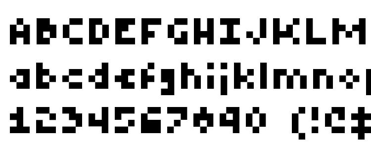 глифы шрифта Tiny regular, символы шрифта Tiny regular, символьная карта шрифта Tiny regular, предварительный просмотр шрифта Tiny regular, алфавит шрифта Tiny regular, шрифт Tiny regular