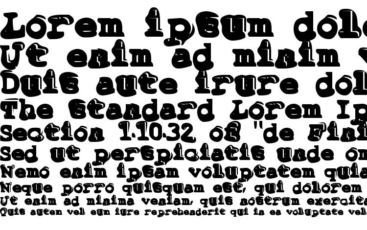 specimens Tiptonian font, sample Tiptonian font, an example of writing Tiptonian font, review Tiptonian font, preview Tiptonian font, Tiptonian font