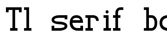 Шрифт Tl serif bold