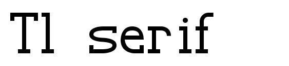 Шрифт Tl serif