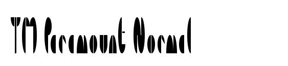 шрифт TM Paramount Normal, бесплатный шрифт TM Paramount Normal, предварительный просмотр шрифта TM Paramount Normal