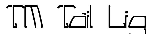 TM Tail Lights Normal font, free TM Tail Lights Normal font, preview TM Tail Lights Normal font