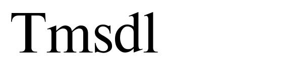 шрифт Tmsdl, бесплатный шрифт Tmsdl, предварительный просмотр шрифта Tmsdl