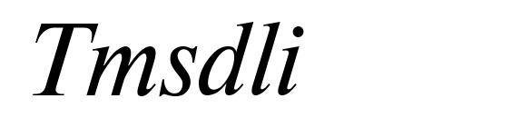 Tmsdli Font