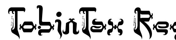 TobinTax Regular font, free TobinTax Regular font, preview TobinTax Regular font