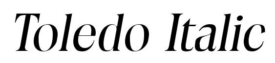 Toledo Italic font, free Toledo Italic font, preview Toledo Italic font