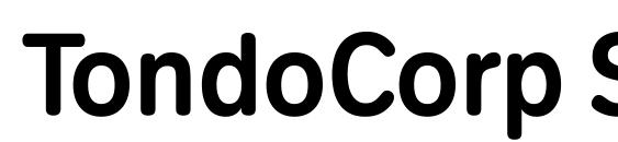 TondoCorp Signage font, free TondoCorp Signage font, preview TondoCorp Signage font
