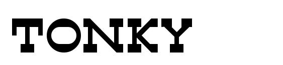 шрифт Tonky, бесплатный шрифт Tonky, предварительный просмотр шрифта Tonky