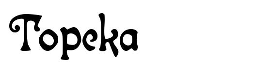 шрифт Topeka, бесплатный шрифт Topeka, предварительный просмотр шрифта Topeka