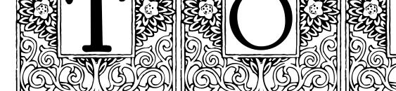 шрифт Topiary Initials, бесплатный шрифт Topiary Initials, предварительный просмотр шрифта Topiary Initials