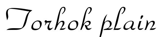 шрифт Torhok plain, бесплатный шрифт Torhok plain, предварительный просмотр шрифта Torhok plain