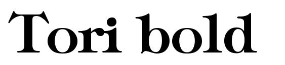 шрифт Tori bold, бесплатный шрифт Tori bold, предварительный просмотр шрифта Tori bold