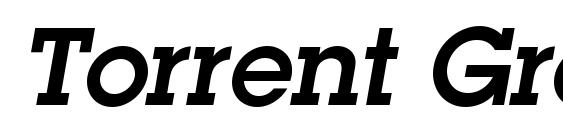 Torrent Graphic SSi Semi Bold Italic Font