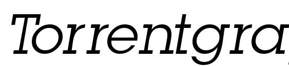 шрифт Torrentgraphicssk italic, бесплатный шрифт Torrentgraphicssk italic, предварительный просмотр шрифта Torrentgraphicssk italic