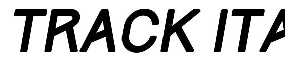 шрифт Track Italic, бесплатный шрифт Track Italic, предварительный просмотр шрифта Track Italic