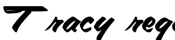 шрифт Tracy regular, бесплатный шрифт Tracy regular, предварительный просмотр шрифта Tracy regular