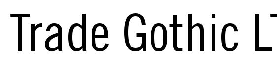 Шрифт Trade Gothic LT Condensed No. 18