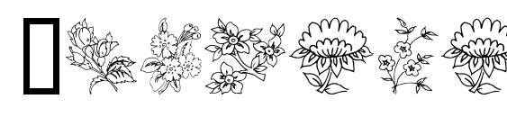 Traditional floral design ii Font