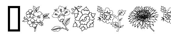 Шрифт Traditional floral design iii
