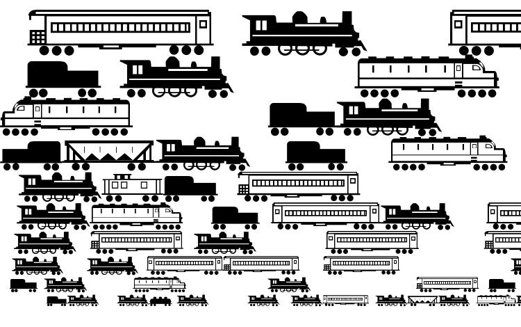 specimens Trains font, sample Trains font, an example of writing Trains font, review Trains font, preview Trains font, Trains font