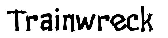 Trainwreck font, free Trainwreck font, preview Trainwreck font