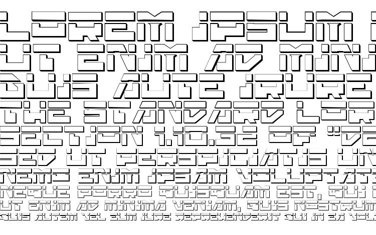 specimens Trajia Laser 3D font, sample Trajia Laser 3D font, an example of writing Trajia Laser 3D font, review Trajia Laser 3D font, preview Trajia Laser 3D font, Trajia Laser 3D font