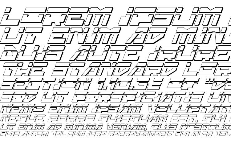 specimens Trajia Laser Italic 3D font, sample Trajia Laser Italic 3D font, an example of writing Trajia Laser Italic 3D font, review Trajia Laser Italic 3D font, preview Trajia Laser Italic 3D font, Trajia Laser Italic 3D font