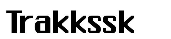 Шрифт Trakkssk
