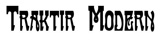шрифт Traktir Modern, бесплатный шрифт Traktir Modern, предварительный просмотр шрифта Traktir Modern