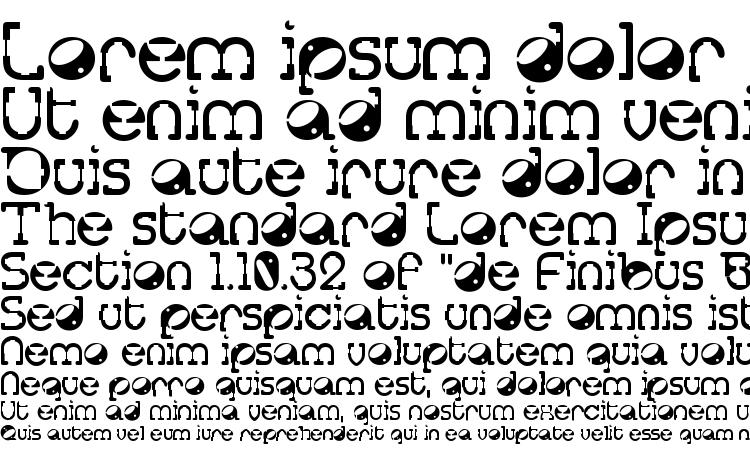 specimens Tralfamadore font, sample Tralfamadore font, an example of writing Tralfamadore font, review Tralfamadore font, preview Tralfamadore font, Tralfamadore font