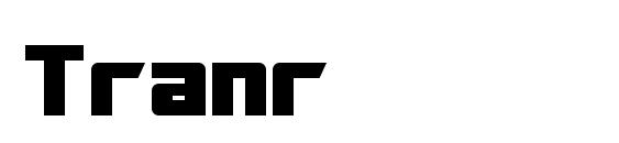 шрифт Tranr, бесплатный шрифт Tranr, предварительный просмотр шрифта Tranr